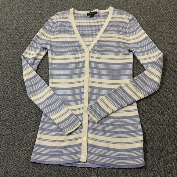 Brooks Brothers Tunic Sweater Womens Size Small S Blue Silk Blend Button Front - Picture 1 of 9